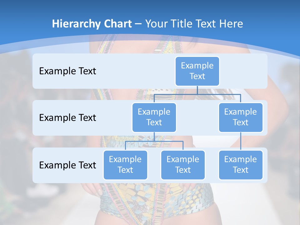 A Woman In A Swimsuit On A Runway PowerPoint Template