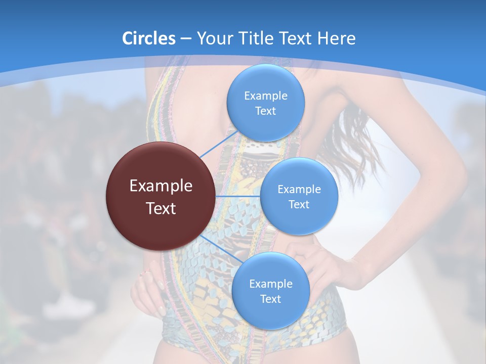 A Woman In A Swimsuit On A Runway PowerPoint Template