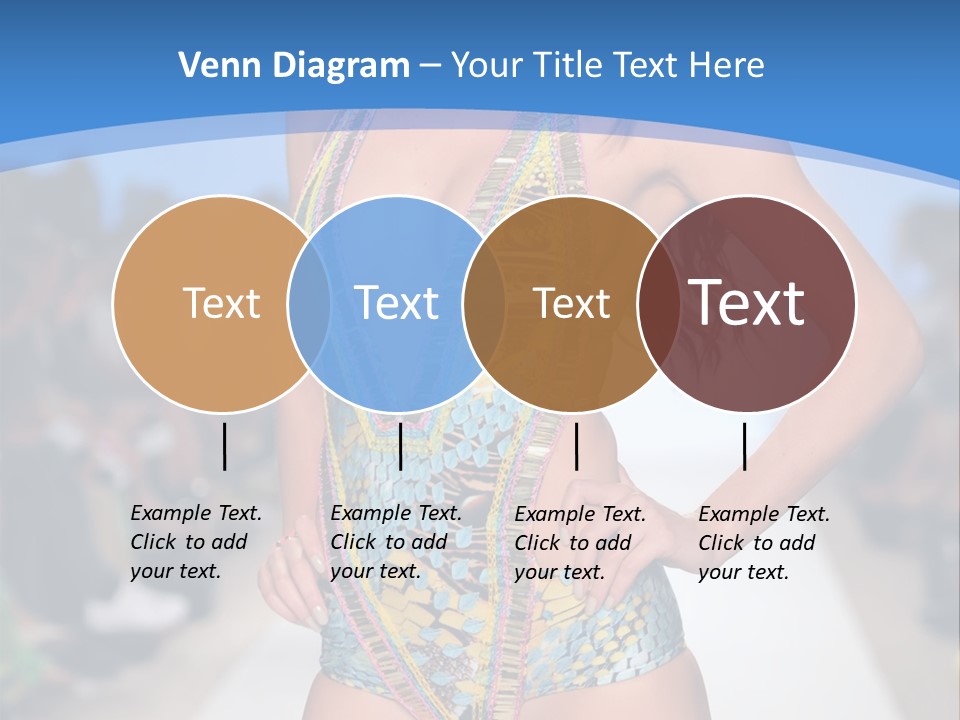 A Woman In A Swimsuit On A Runway PowerPoint Template