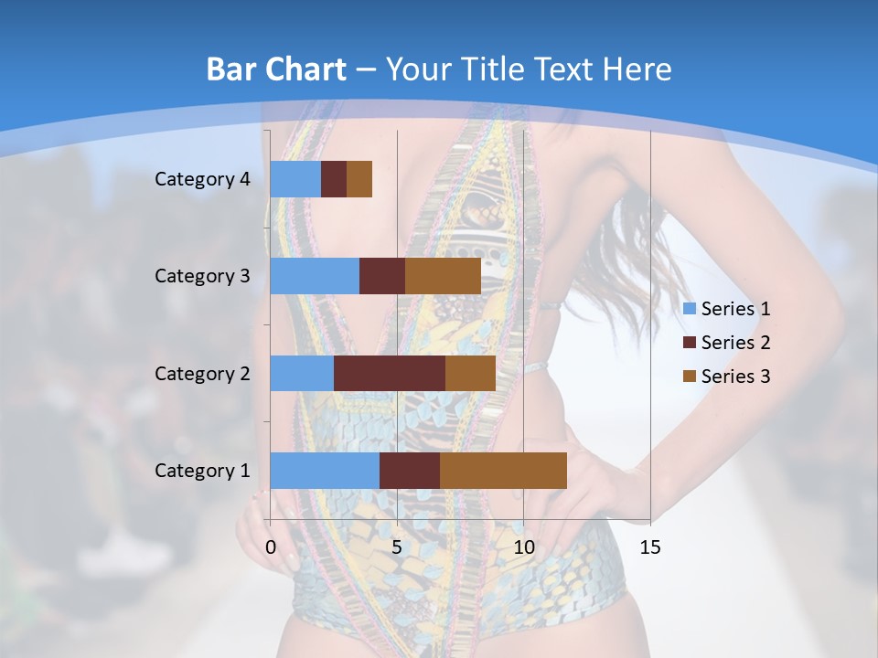 A Woman In A Swimsuit On A Runway PowerPoint Template