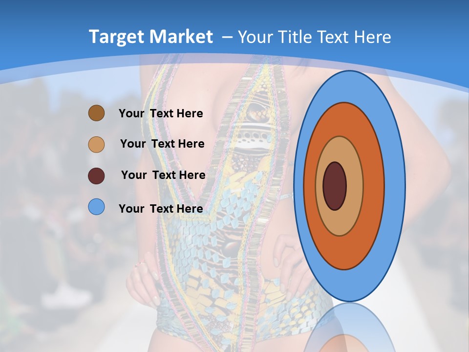 A Woman In A Swimsuit On A Runway PowerPoint Template