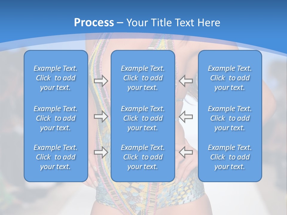 A Woman In A Swimsuit On A Runway PowerPoint Template