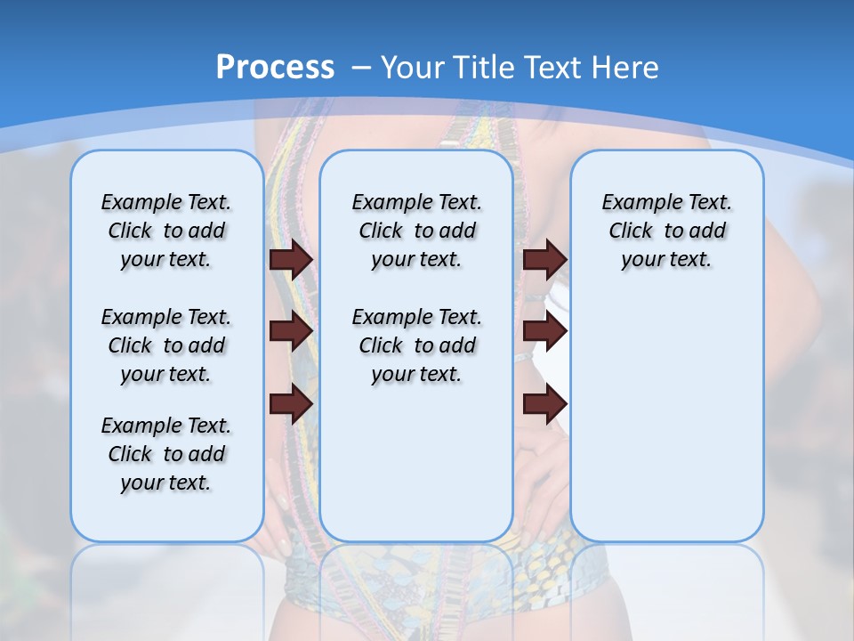 A Woman In A Swimsuit On A Runway PowerPoint Template