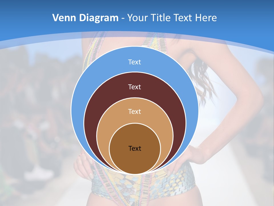 A Woman In A Swimsuit On A Runway PowerPoint Template