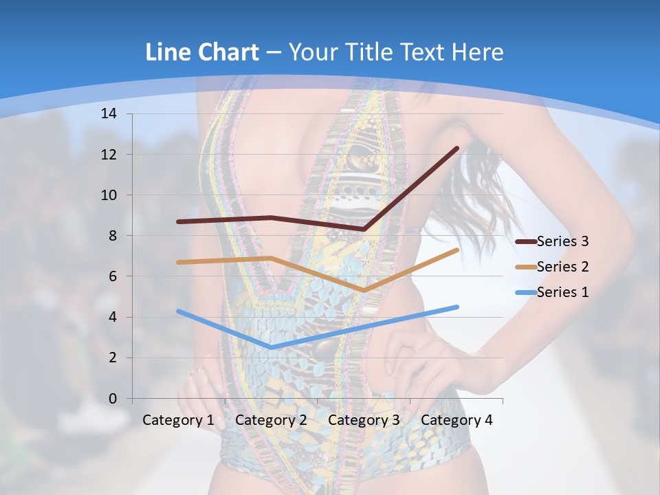 A Woman In A Swimsuit On A Runway PowerPoint Template