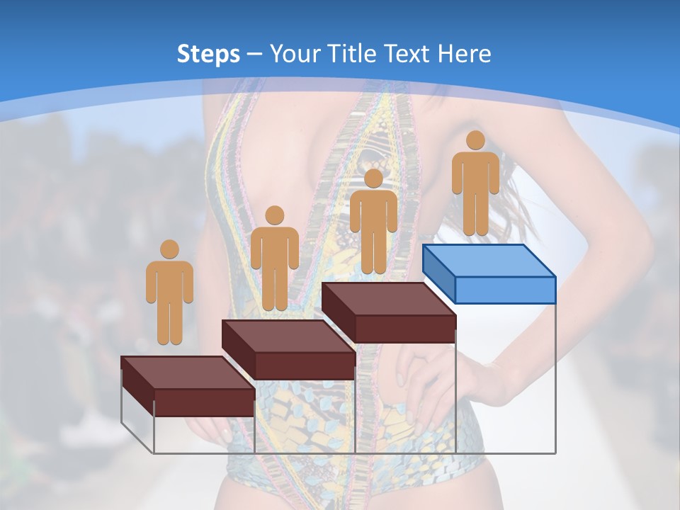 A Woman In A Swimsuit On A Runway PowerPoint Template