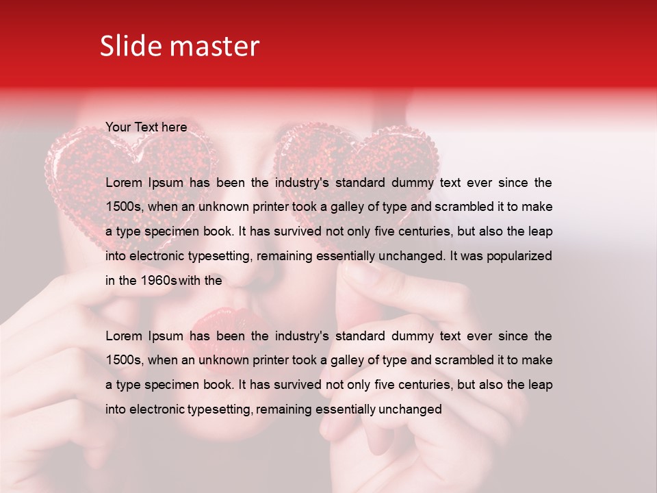 Woman Young Isolated PowerPoint Template