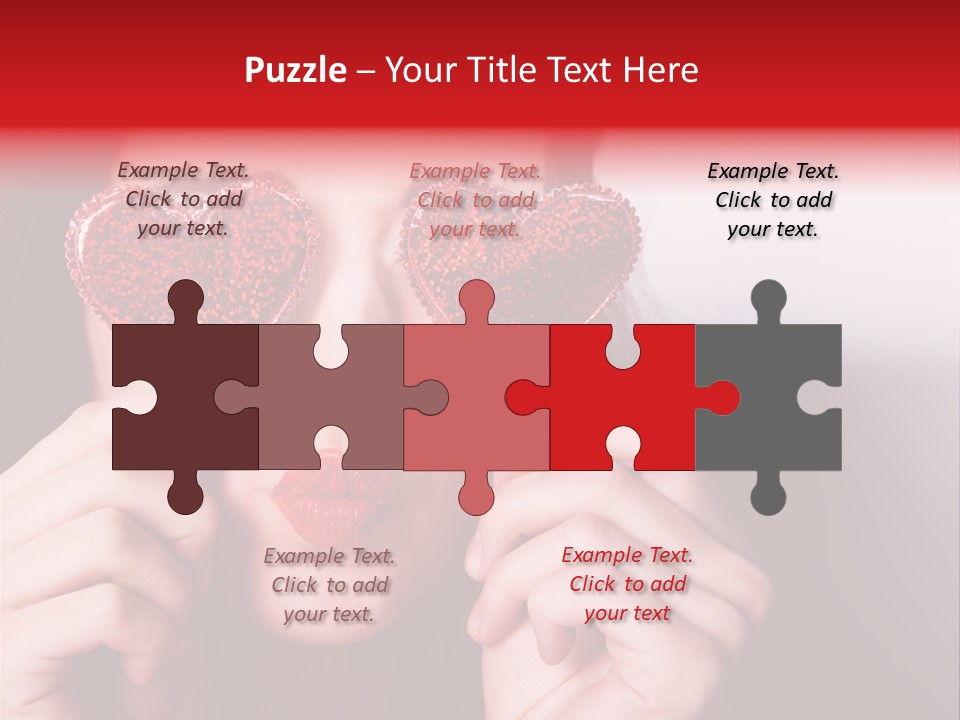 Woman Young Isolated PowerPoint Template