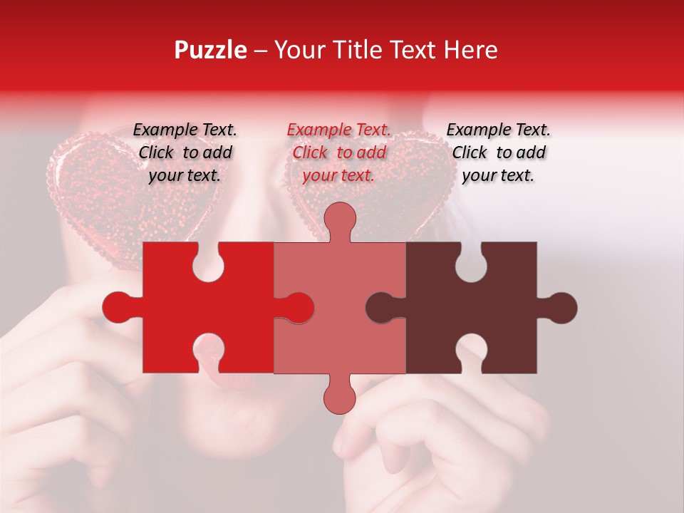 Woman Young Isolated PowerPoint Template