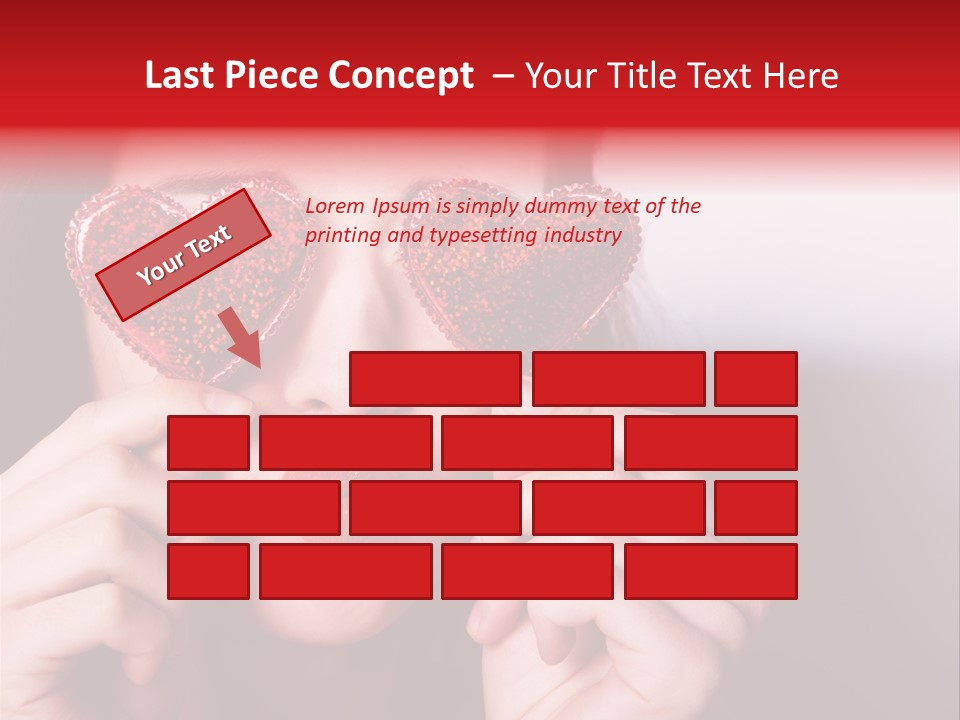 Woman Young Isolated PowerPoint Template