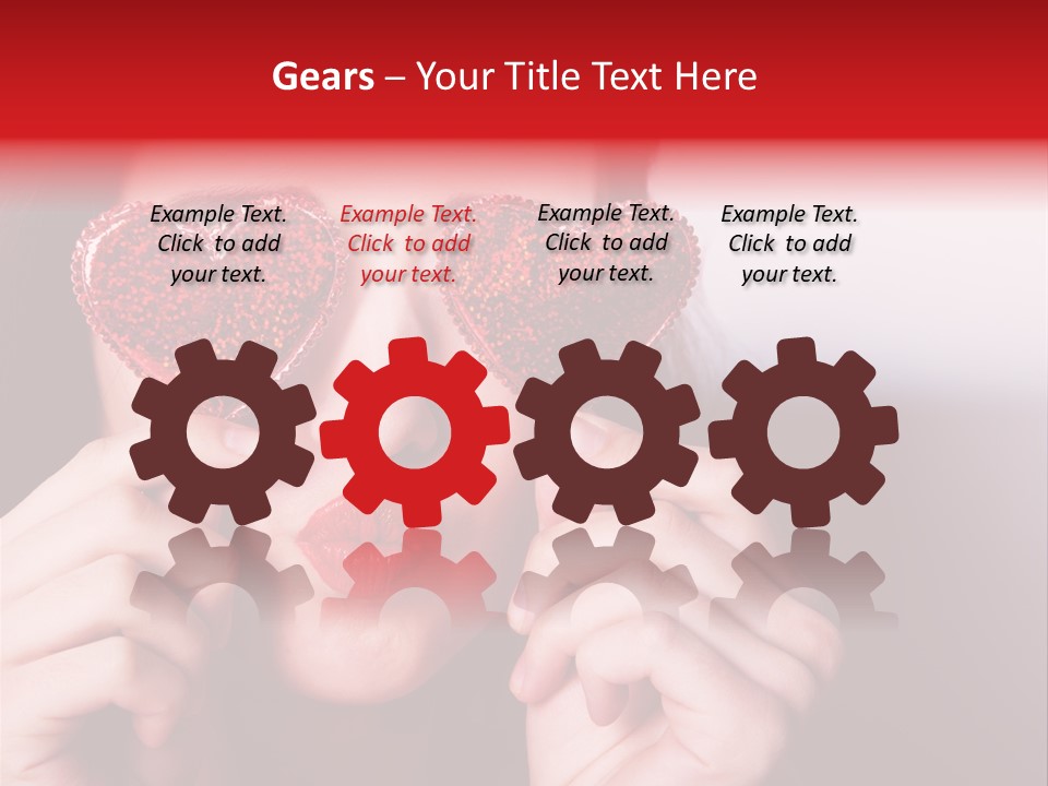 Woman Young Isolated PowerPoint Template