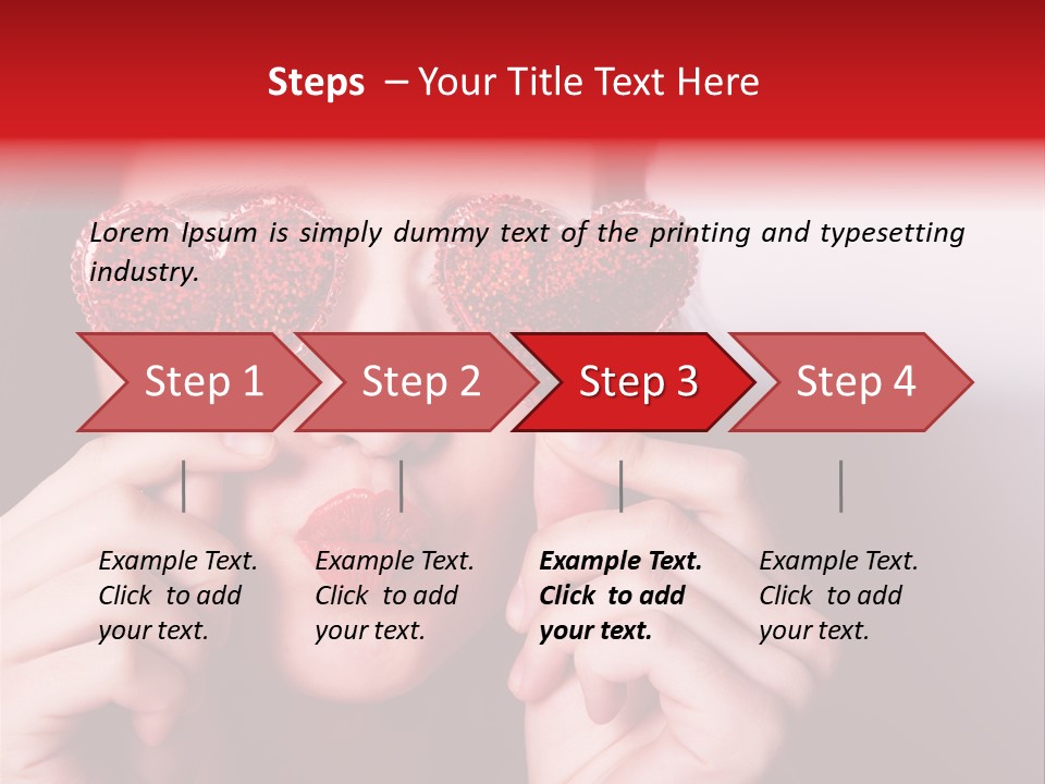 Woman Young Isolated PowerPoint Template