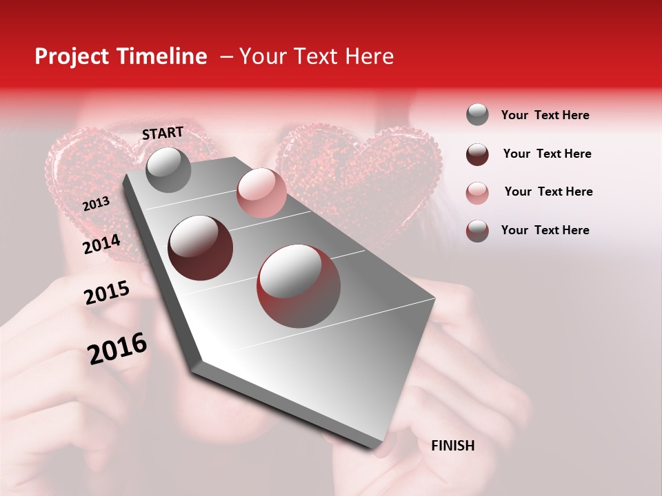 Woman Young Isolated PowerPoint Template