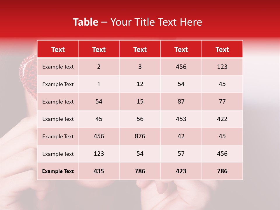 Woman Young Isolated PowerPoint Template