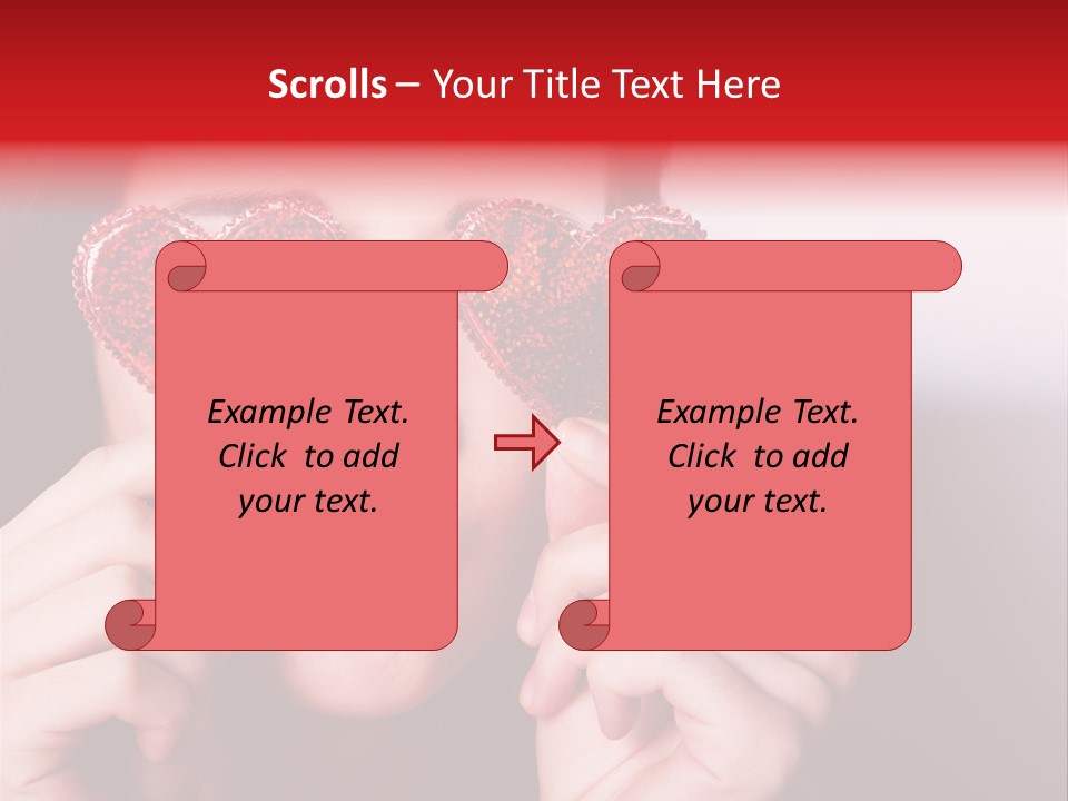 Woman Young Isolated PowerPoint Template