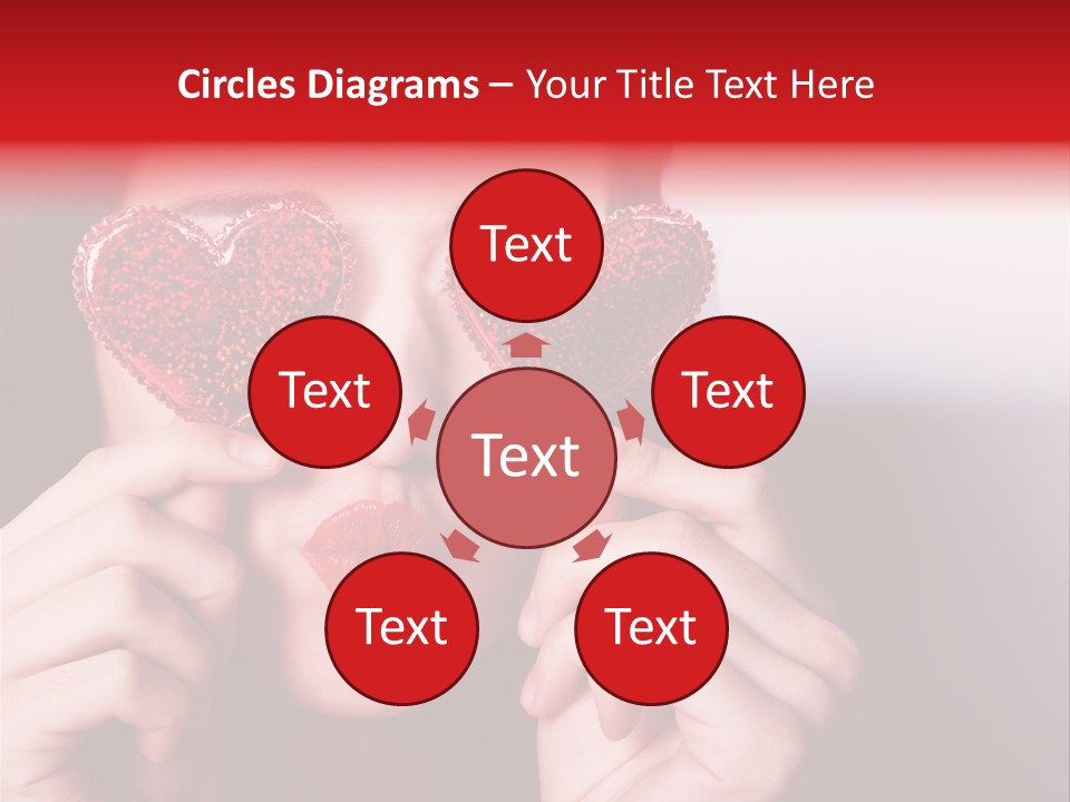 Woman Young Isolated PowerPoint Template