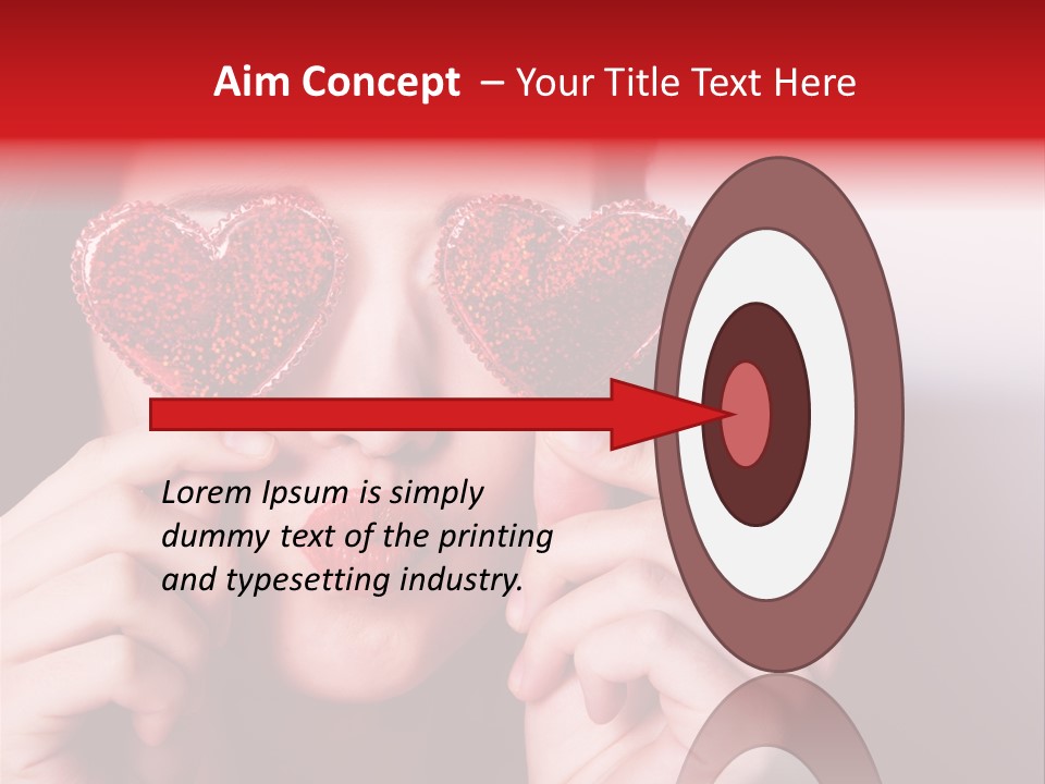 Woman Young Isolated PowerPoint Template