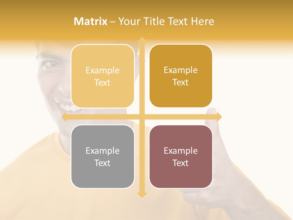 Male Winner Young PowerPoint Template