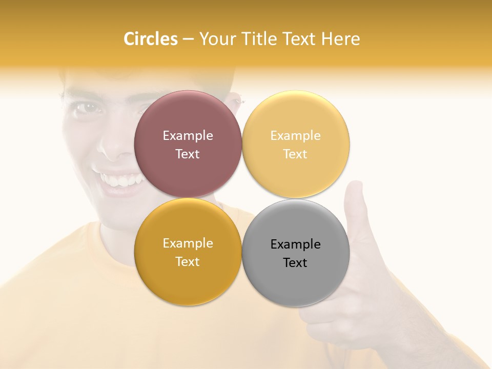 Male Winner Young PowerPoint Template