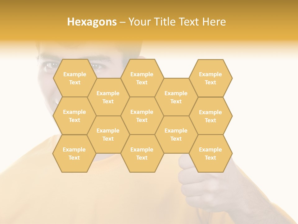 Male Winner Young PowerPoint Template