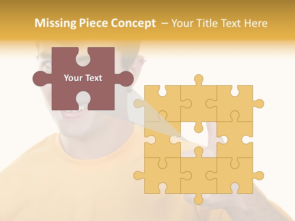 Male Winner Young PowerPoint Template