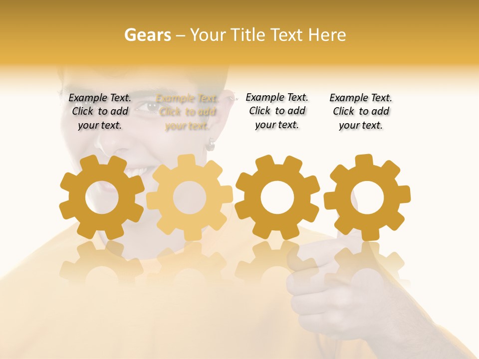 Male Winner Young PowerPoint Template