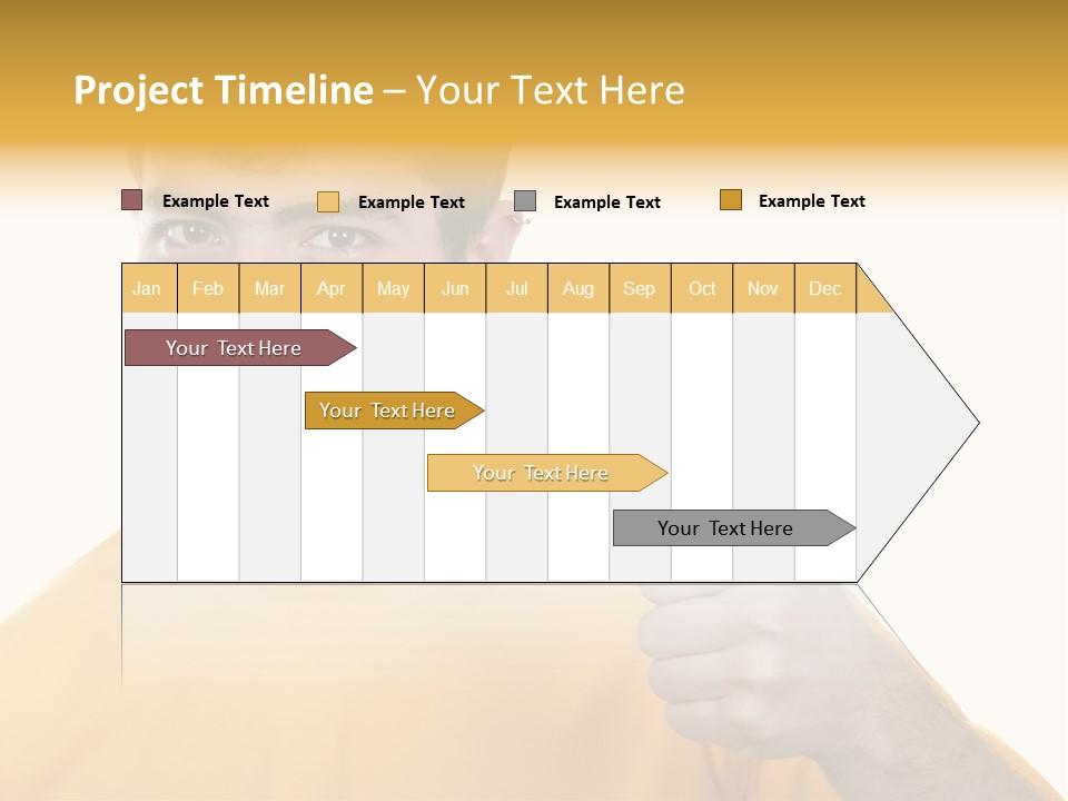 Male Winner Young PowerPoint Template