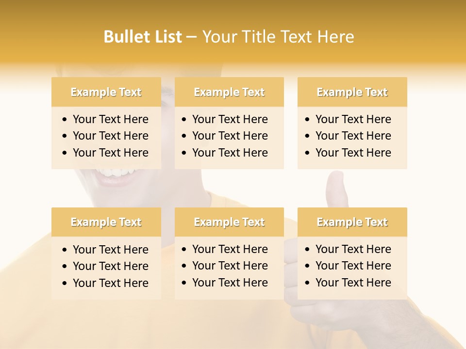 Male Winner Young PowerPoint Template