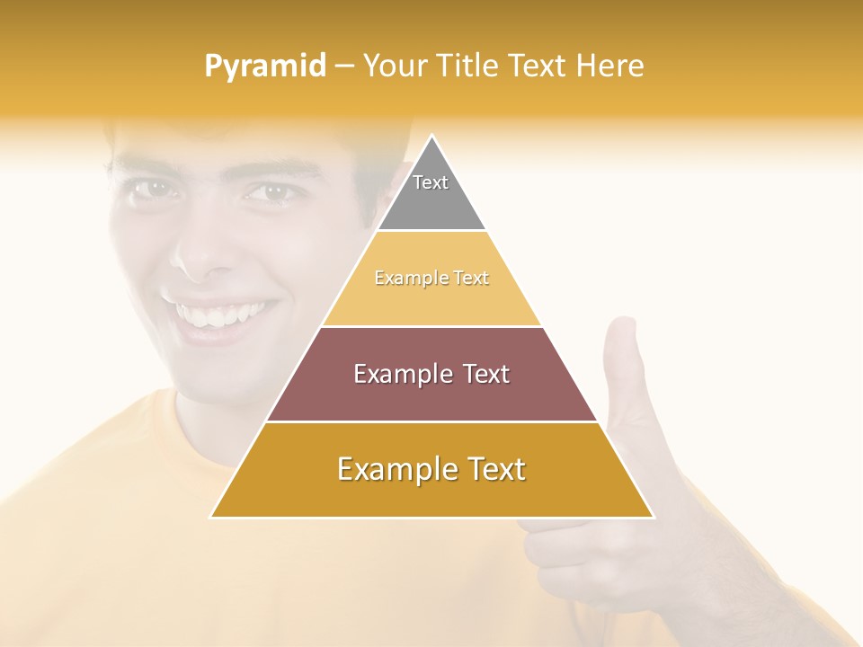 Male Winner Young PowerPoint Template
