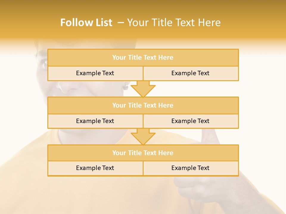 Male Winner Young PowerPoint Template