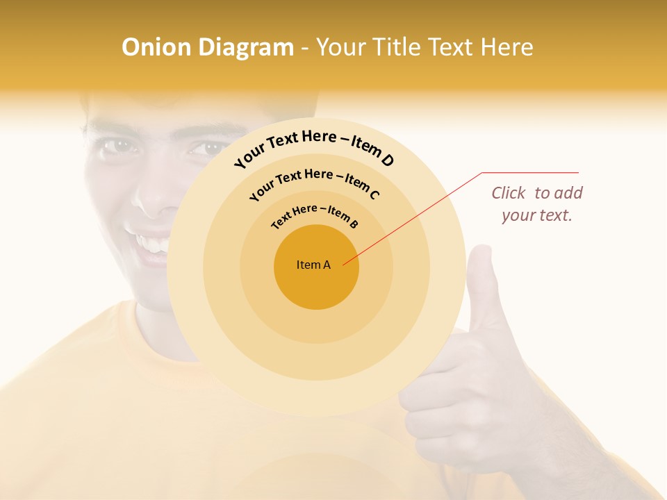 Male Winner Young PowerPoint Template