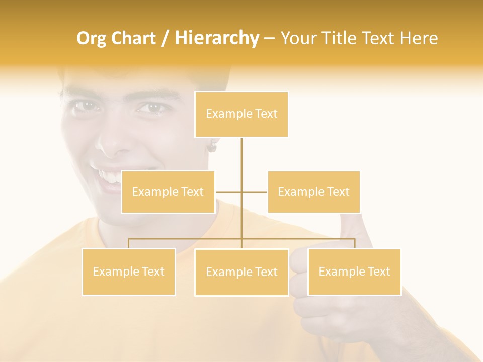 Male Winner Young PowerPoint Template