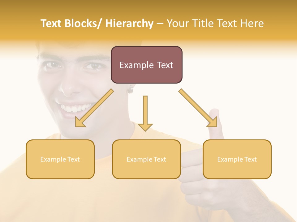 Male Winner Young PowerPoint Template