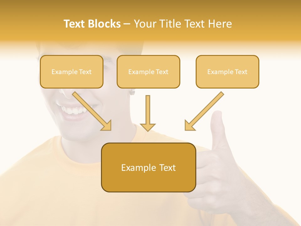 Male Winner Young PowerPoint Template