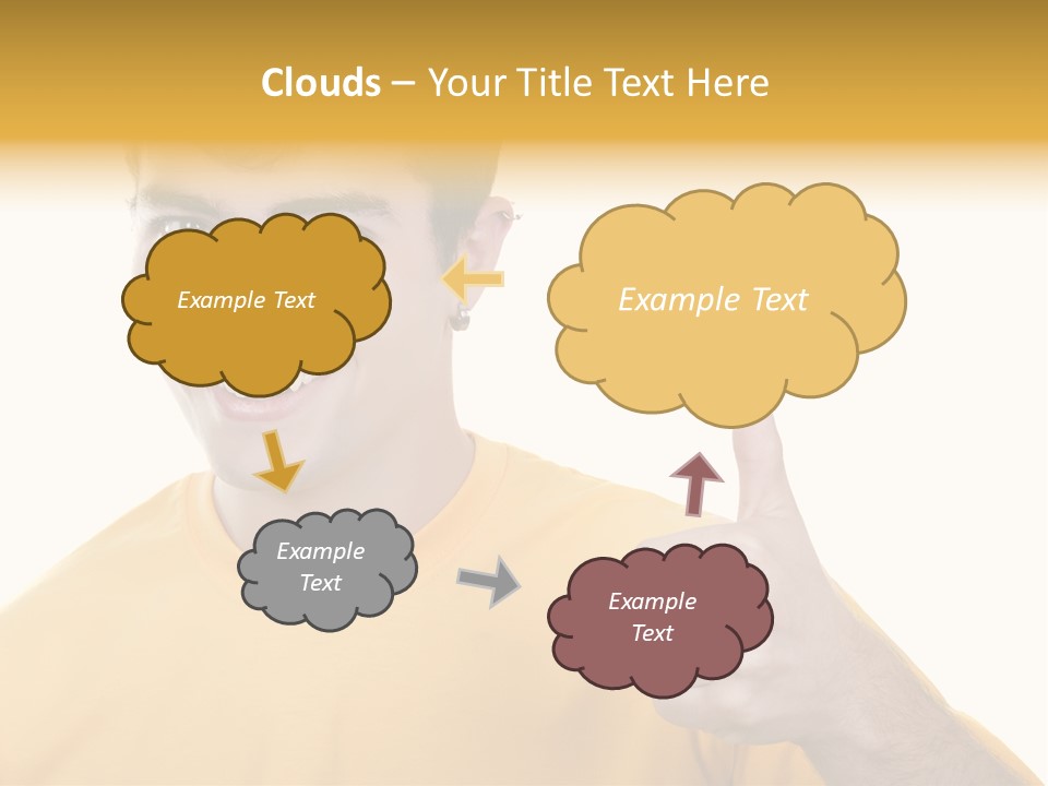 Male Winner Young PowerPoint Template