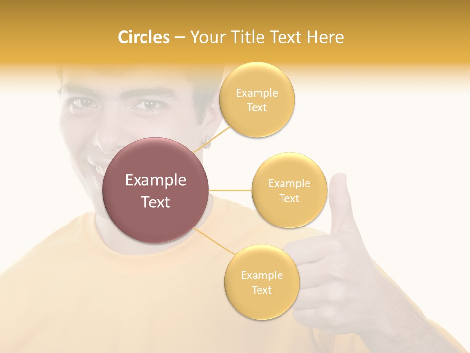 Male Winner Young PowerPoint Template