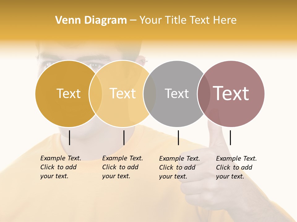 Male Winner Young PowerPoint Template