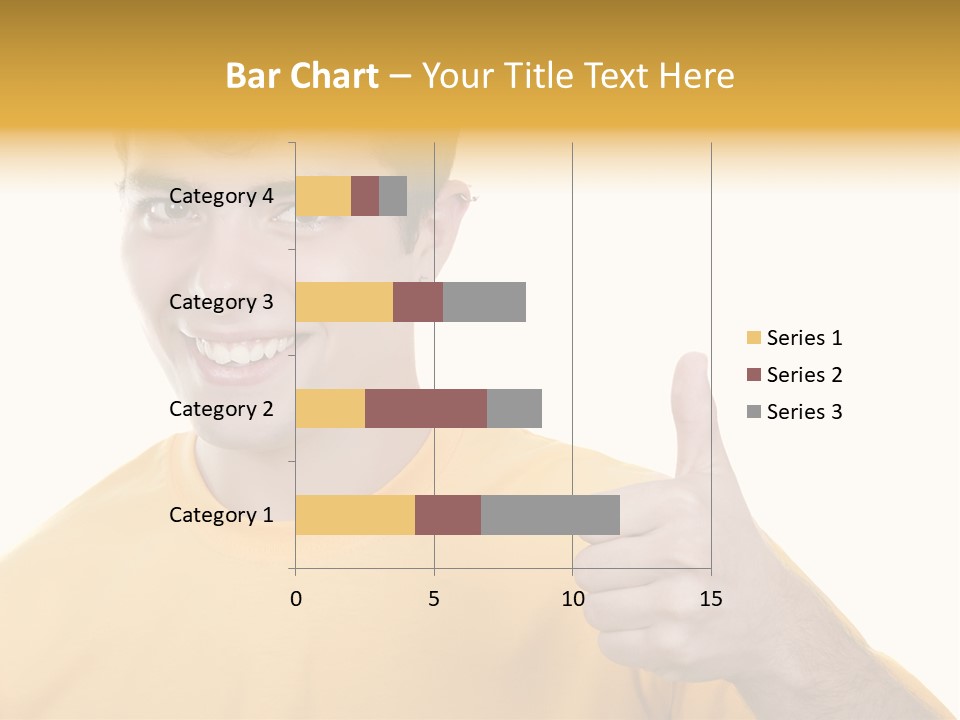 Male Winner Young PowerPoint Template