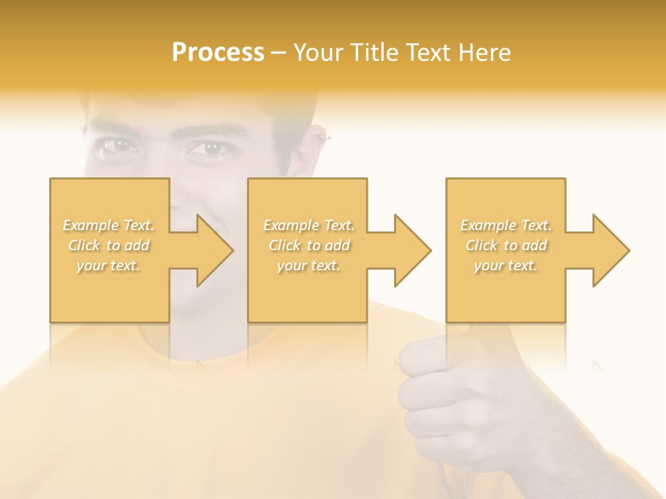 Male Winner Young PowerPoint Template