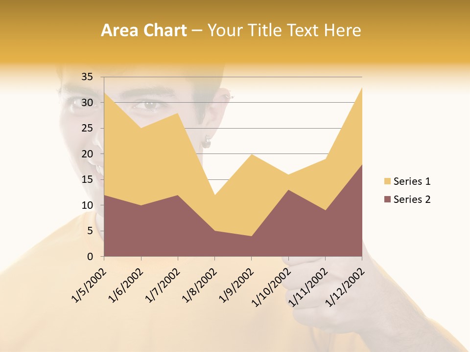 Male Winner Young PowerPoint Template