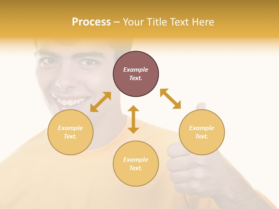 Male Winner Young PowerPoint Template