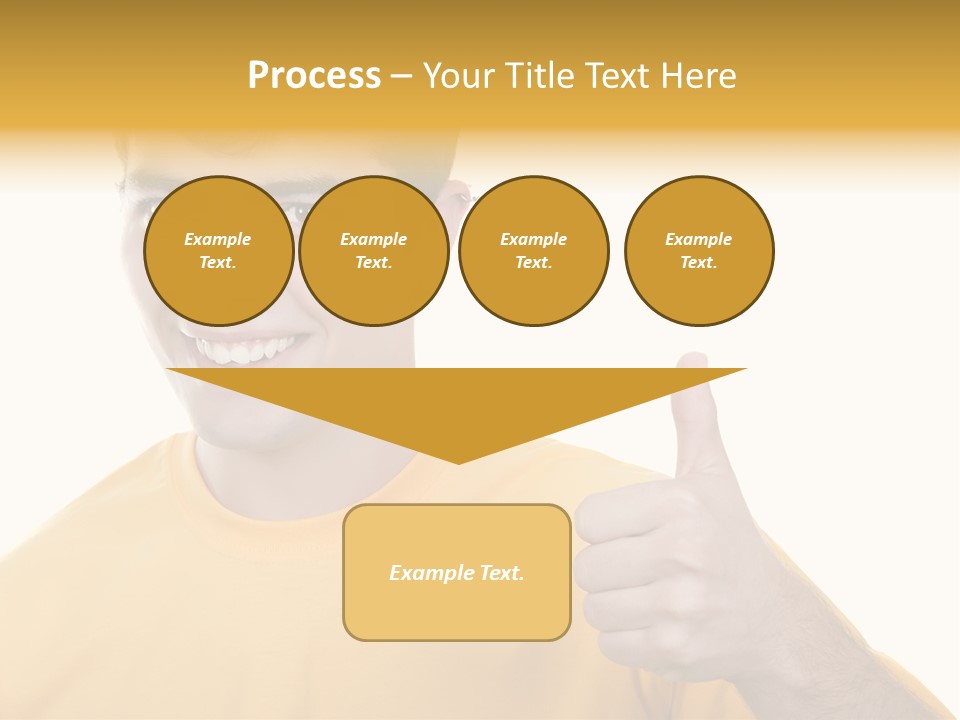 Male Winner Young PowerPoint Template
