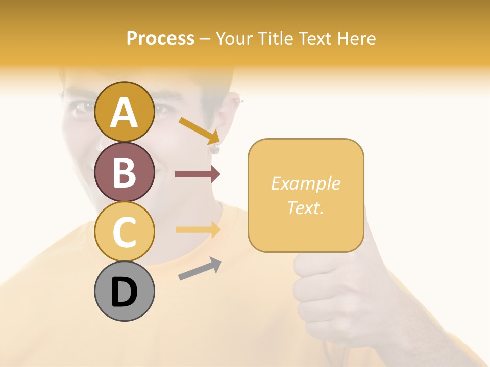 Male Winner Young PowerPoint Template