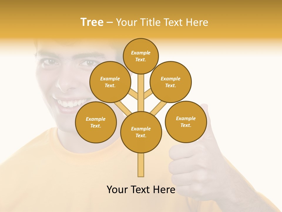 Male Winner Young PowerPoint Template