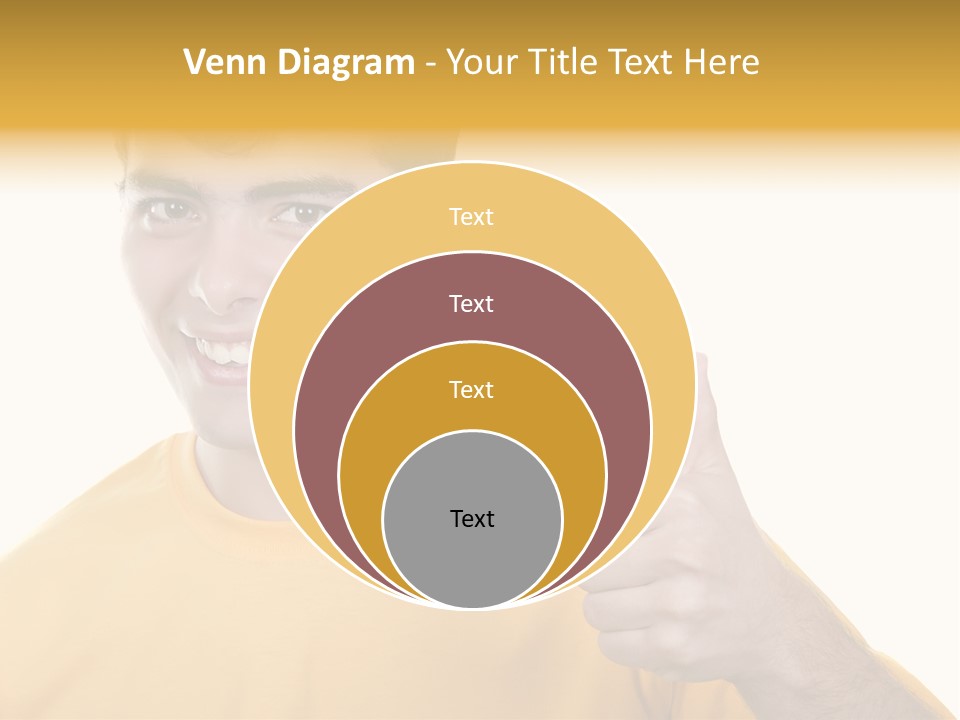 Male Winner Young PowerPoint Template