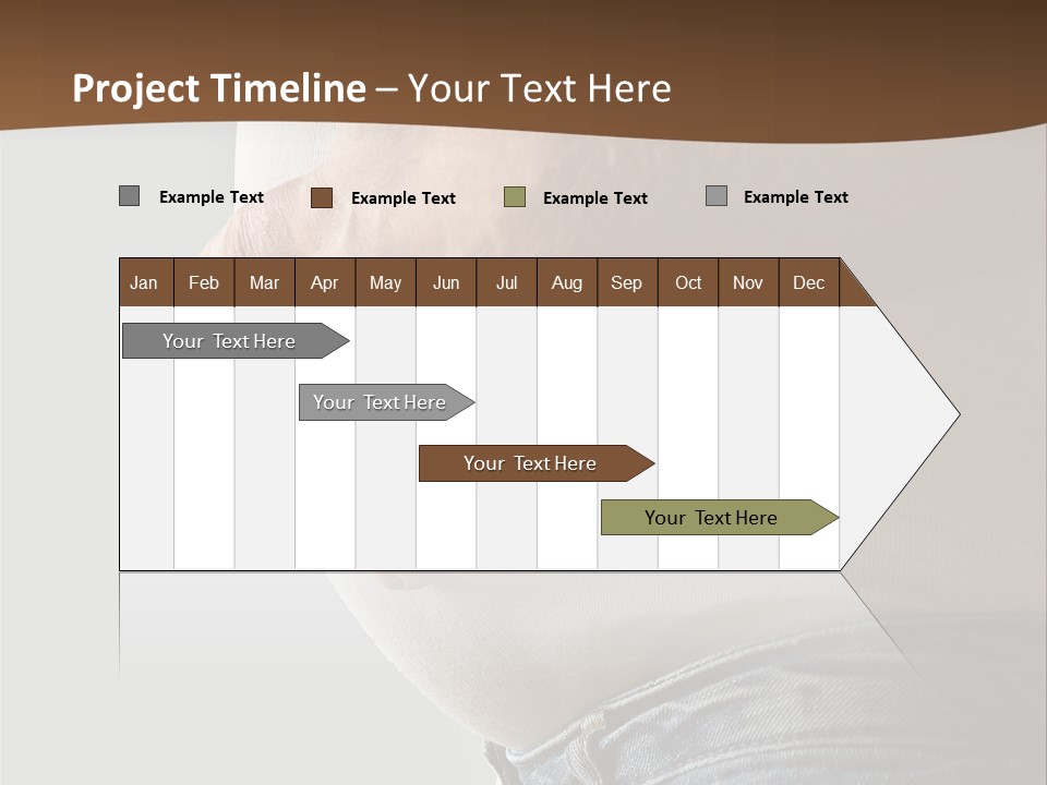 A Man Is Holding His Belly In His Jeans PowerPoint Template