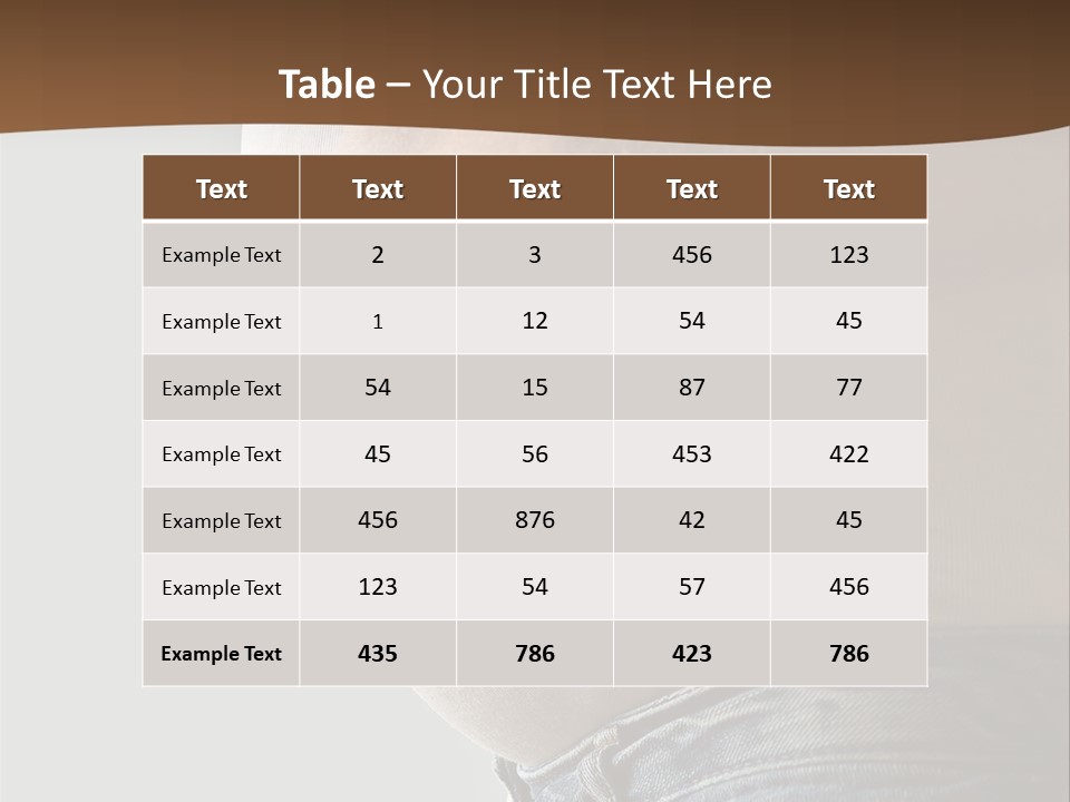 A Man Is Holding His Belly In His Jeans PowerPoint Template