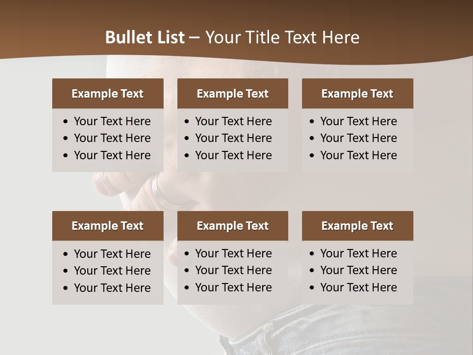 A Man Is Holding His Belly In His Jeans PowerPoint Template