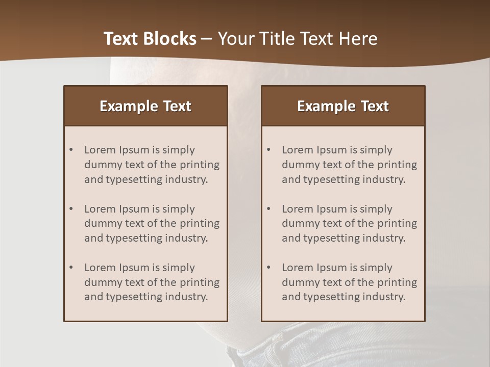 A Man Is Holding His Belly In His Jeans PowerPoint Template