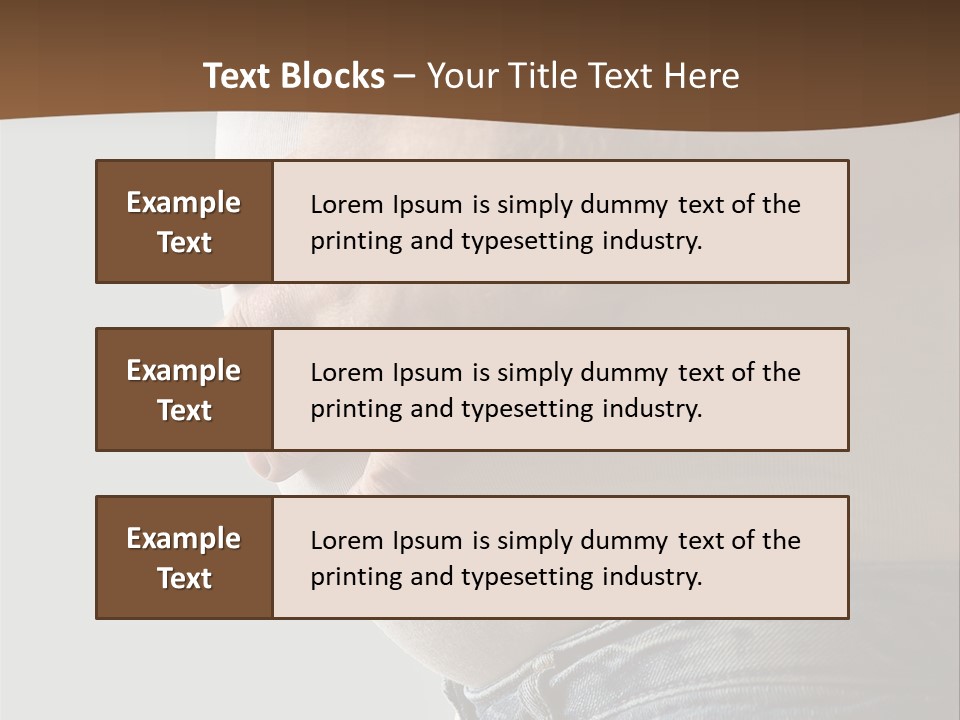 A Man Is Holding His Belly In His Jeans PowerPoint Template